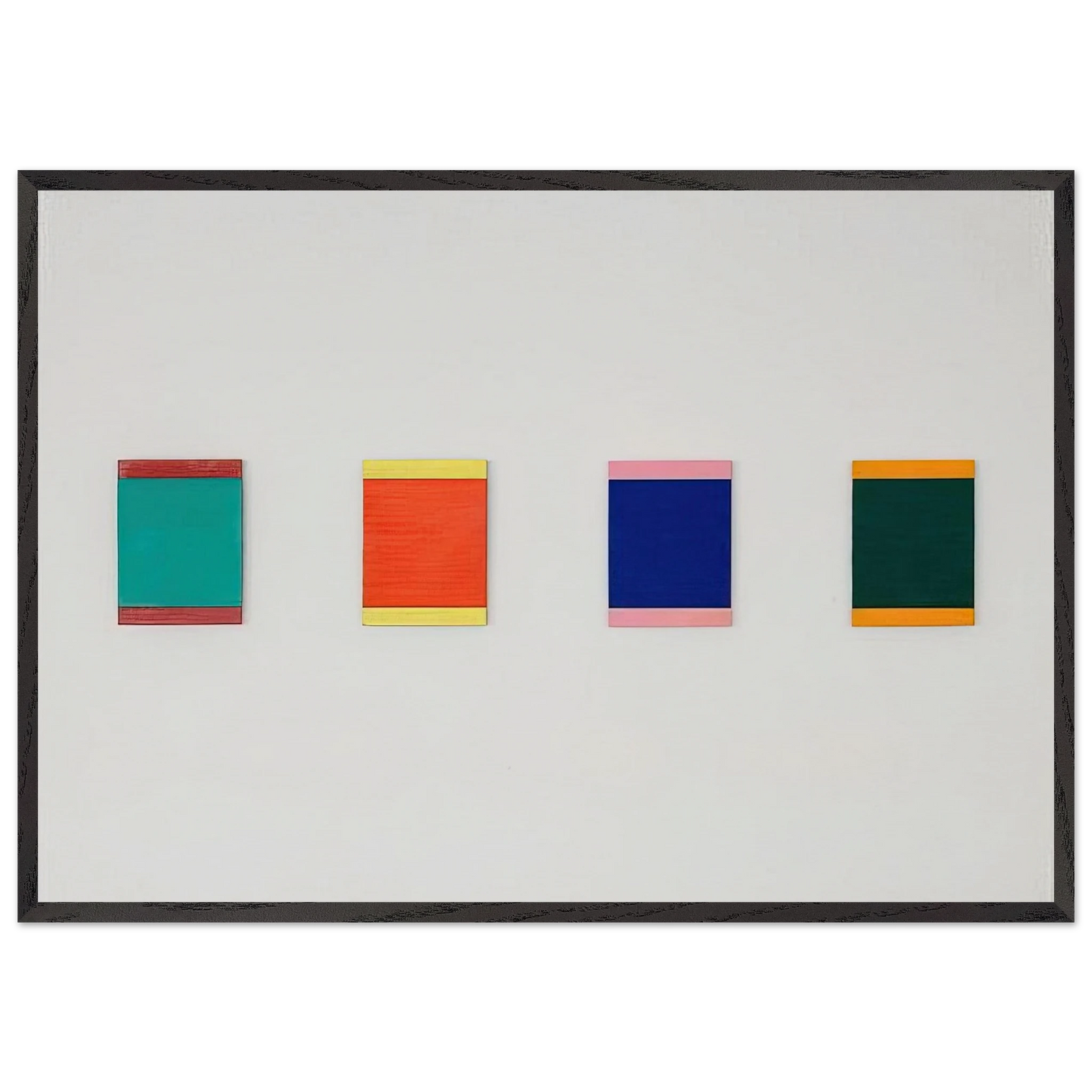 CONEY ISLAND II 1975 - Blinky Palermo 70x100 cm / 28x40 inches Framed Art Print – Black Wooden Frame