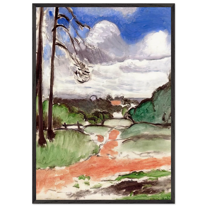 CHALAIS MEUDON 1917 - Henri Matisse 70x100 cm / 28x40 inches Framed Art Print – Black Wooden Frame