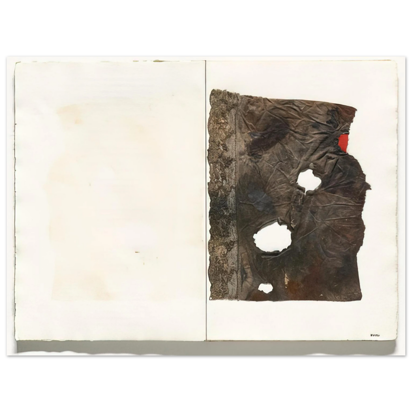 Alberto Burri - Plate from 17 variazioni su temi proposti per una pura ideologia fonetica - 1955 Fine Art Poster - Default Title