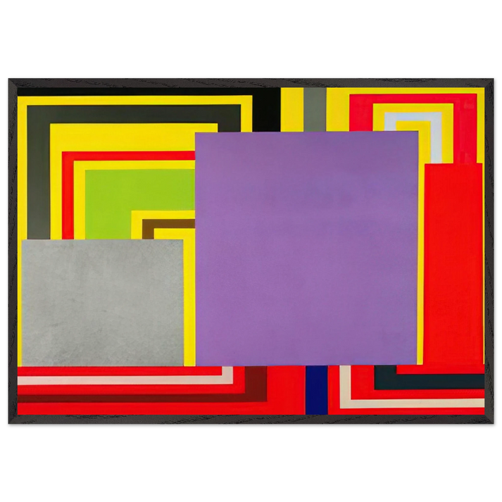 Cartoon Network - 1997 - Peter Halley 70x100 cm / 28x40 inches Framed Art Print – Black Wooden Frame