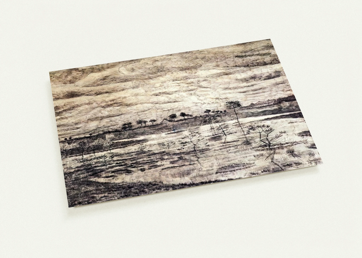 A Marsh By Vincent van Gogh Pack of 10 Post Cards | Vincent van Gogh Post Cards | A6 (10.5 x 14.8 cm) - 4.1 x 5.8 inches