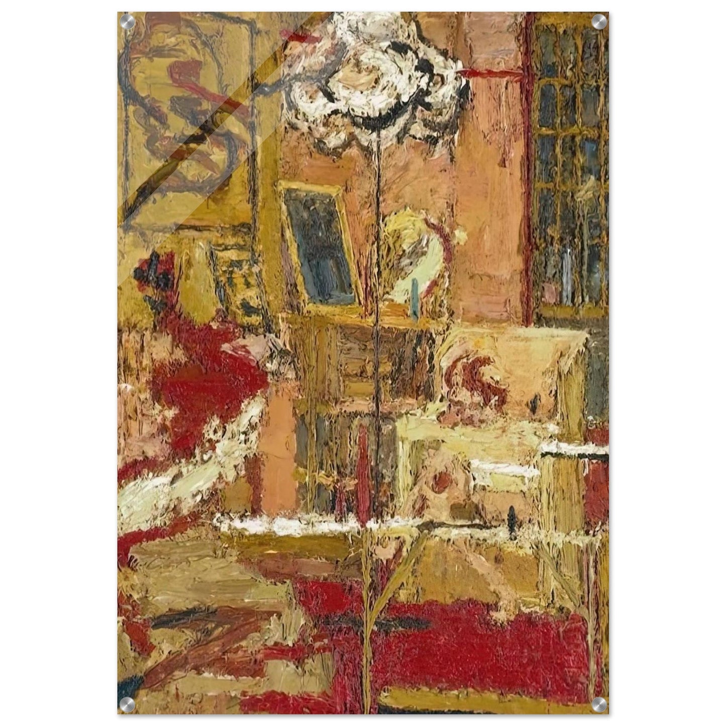 THE SITTING ROOM - Frank Auerbach Acrylic Print - 70x100 cm / 28x40″ inches