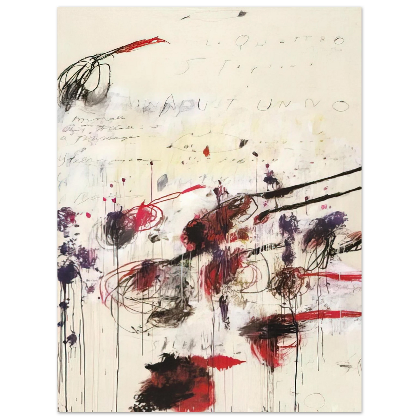 Cy Twombly - Quattro stagioni I. Autunno Fine Art Poster - Default Title