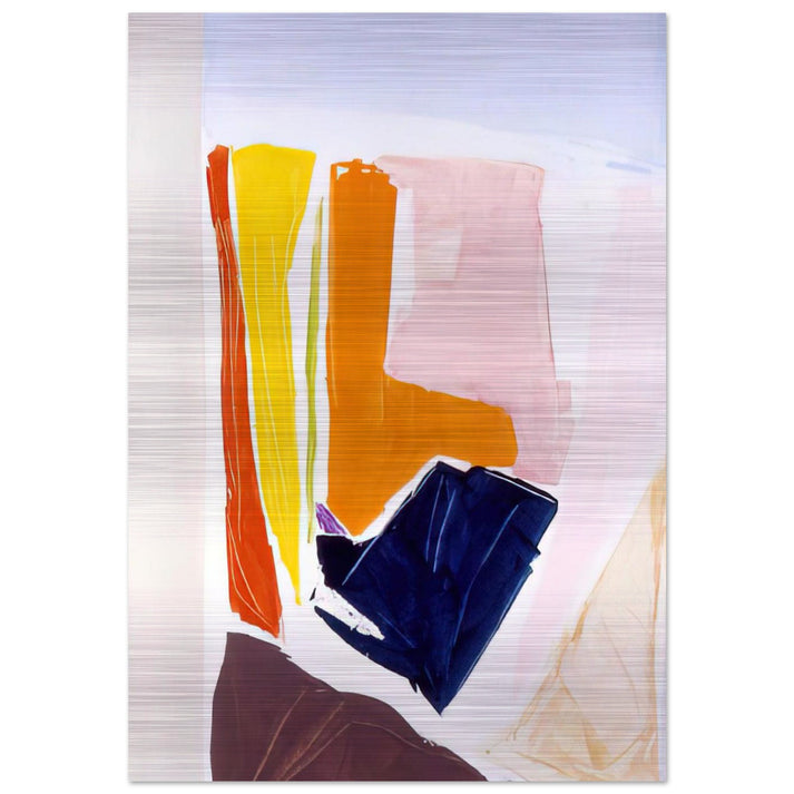 Catalan Via Paris - 1984 - Ronnie Landfield Brushed Aluminum Print - 70x100 cm / 28x40 inches | Ronnie Landfield Aluminum Print | Ronnie Landfield Prints