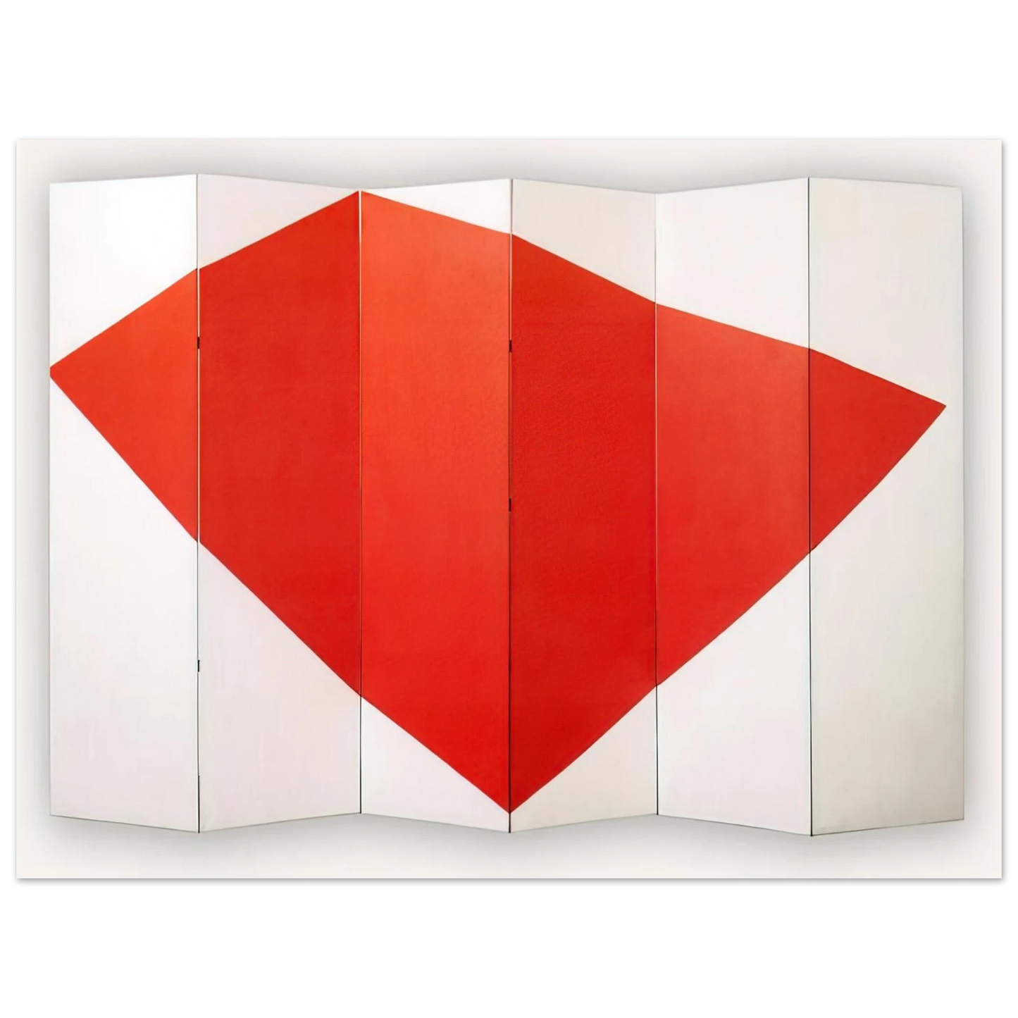 Leon Polk Smith - Correspondence Red-White, side B - 1966 Fine Art Poster - Default Title
