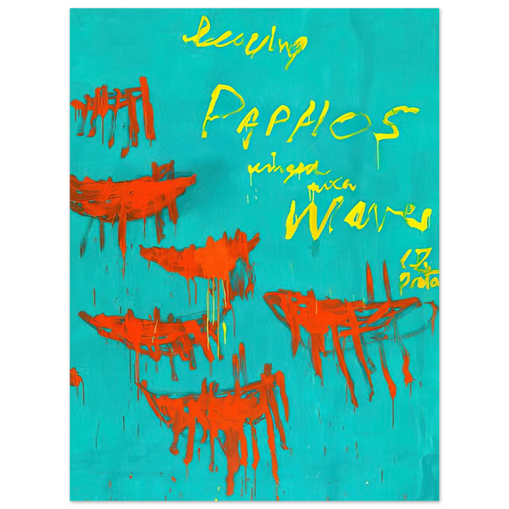 Cy Twombly - Leaving Paphos Ringed With Waves V 75x100 cm / 30x40inches Fine Art Poster