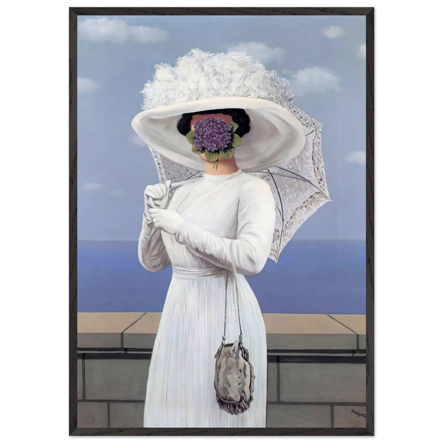 THE GREAT WAR 1964 1 - Rene Magritte 70x100 cm / 28x40 inches Framed Art Print – Black Wooden Frame