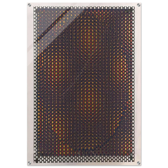 Círculo rojo y amarillo - 1970 - Antonio Asis Acrylic Print - 70x100 cm / 28x40″ inches | Antonio Asis Wall Art | Antonio Asis Prints