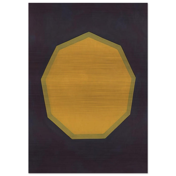 Nine-Sided Figure - Sol LeWitt Brushed Aluminum Print - 70x100 cm / 28x40 inches | Sol LeWitt Aluminum Print | Sol LeWitt Prints