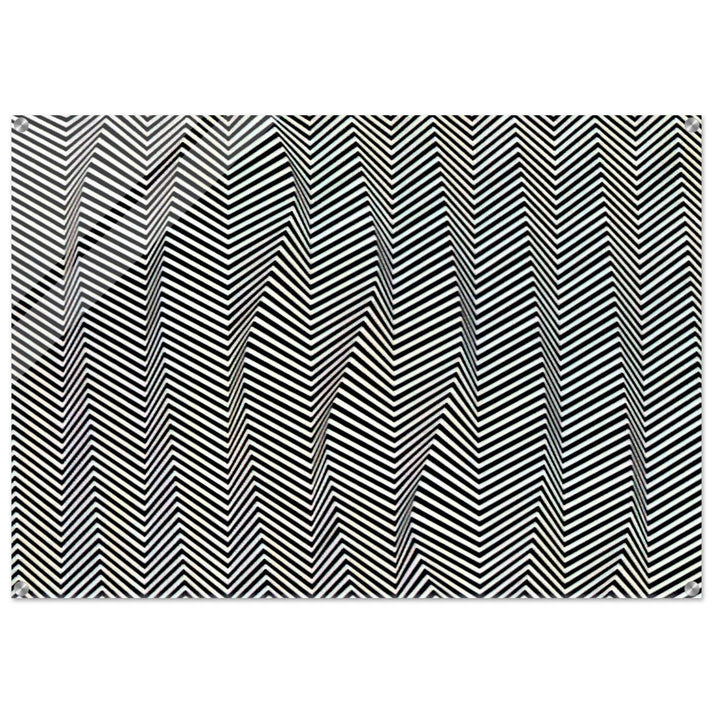 DESCENDING 1966 - Bridget Riley Acrylic Print - 70x100 cm / 28x40″ inches