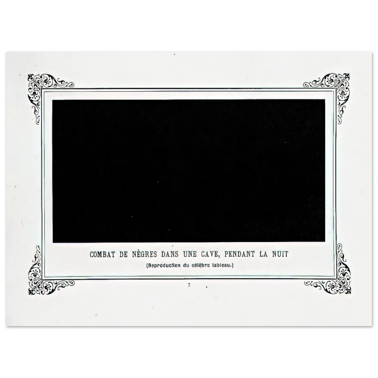 Alphonse Allais - Negroes Fighting in a Tunnel by Night Fine Art Poster - Default Title