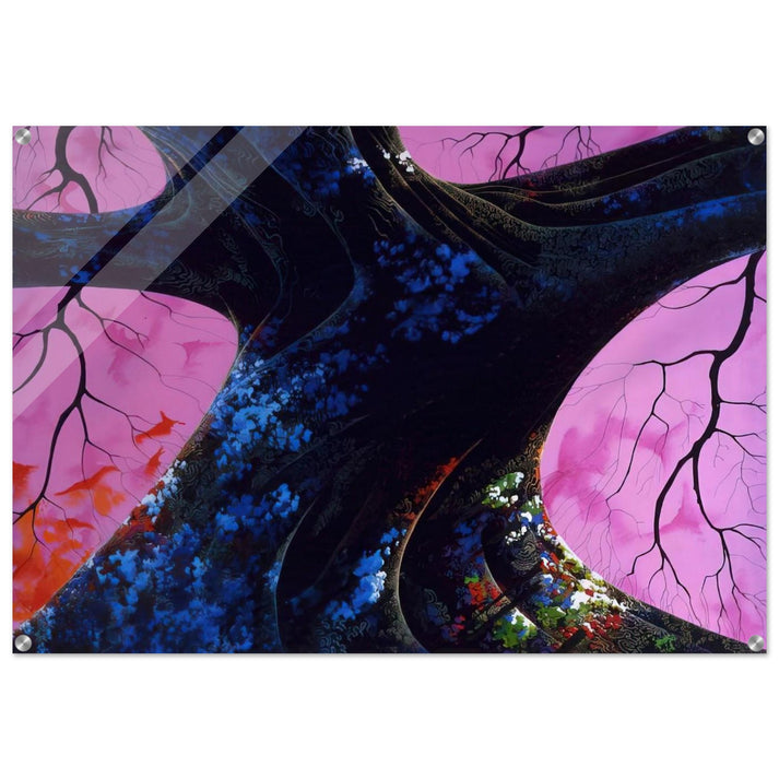 Giant Oak - Eyvind Earle Acrylic Print - 70x100 cm / 28x40″ inches | Eyvind Earle Wall Art | Eyvind Earle Prints