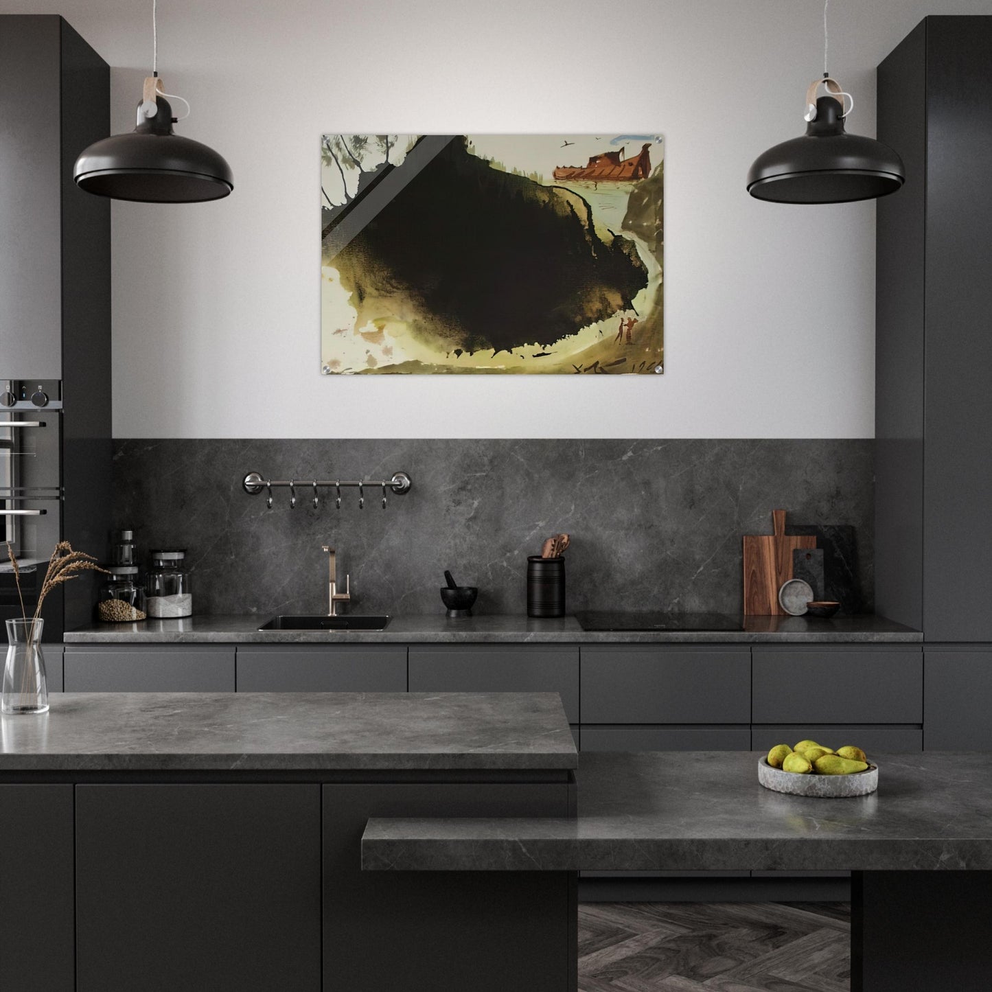 AQUAE DILUVII SUPER TERRAM GENESIS 6 17 1967 - Salvador Dali Acrylic Print - 70x100 cm / 28x40″ inches