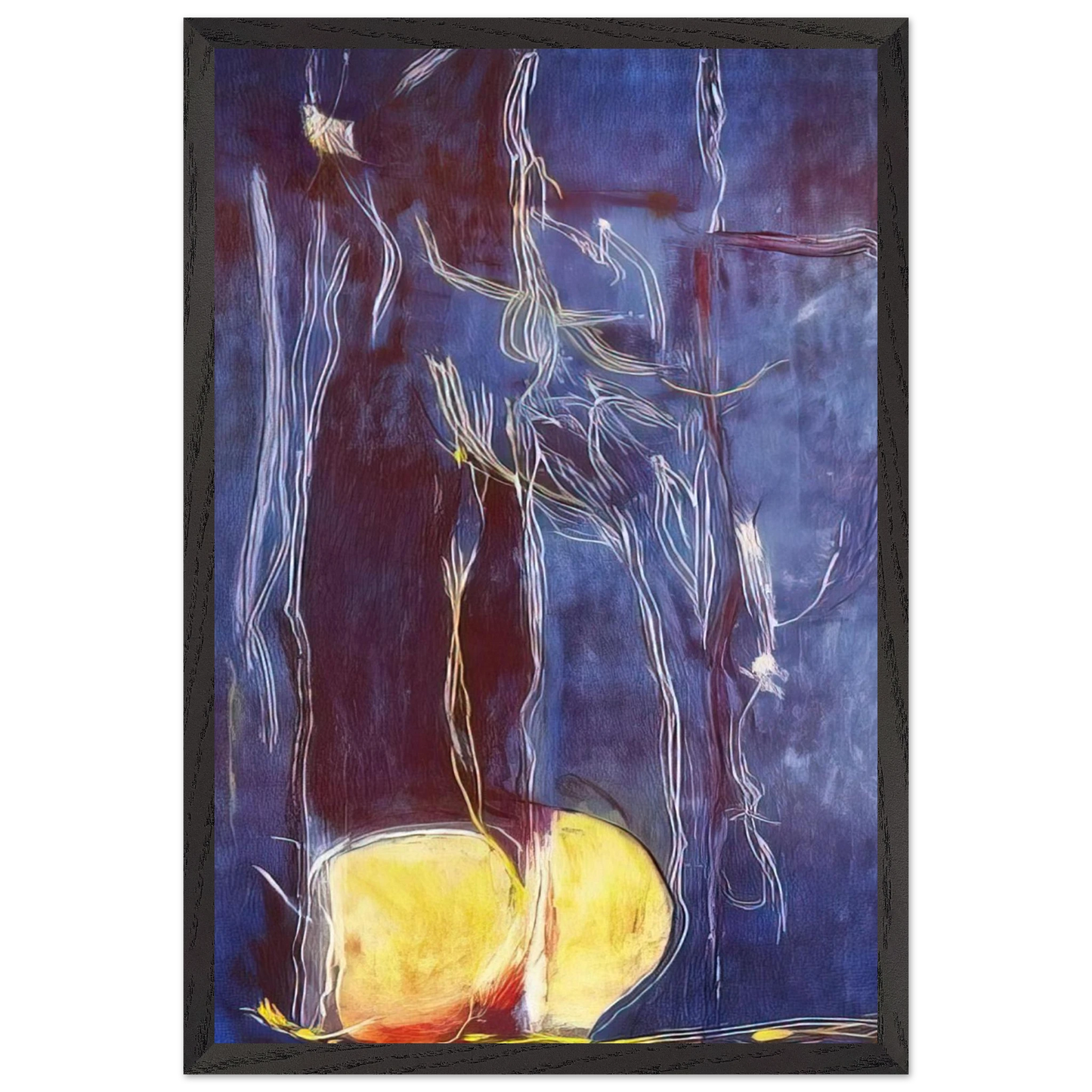 Helen Frankenthaler - All About Blue - 1994 Wall art - 20x25 cm / 8x10 inches - Fine Art Poster - -