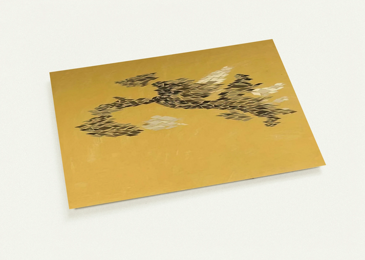 Flying Rectangles - 1969 By Robert Goodnough Pack of 10 Post Cards | Robert Goodnough Post Cards | A6 (10.5 x 14.8 cm) - 4.1 x 5.8 inches