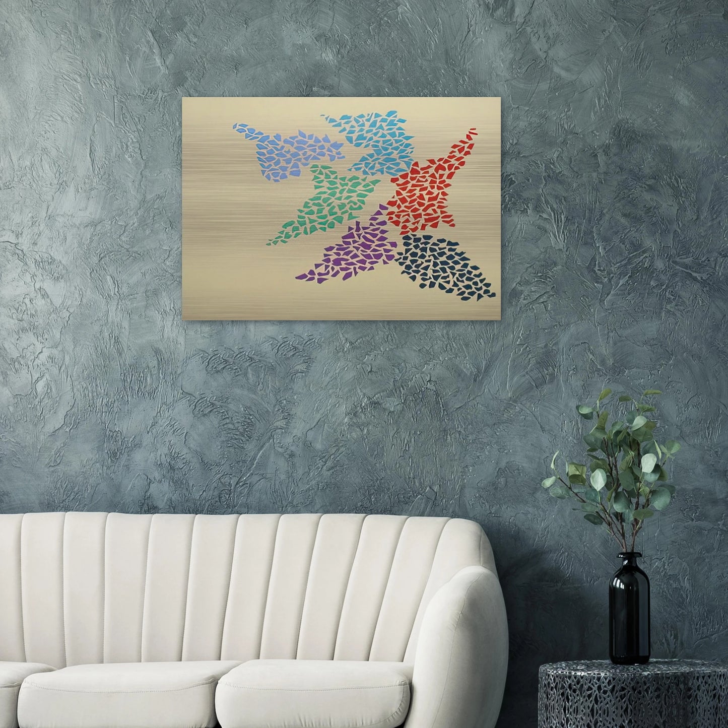 Confetti Pattern - 1973 - Robert Goodnough Brushed Aluminum Print - 70x100 cm / 28x40 inches | Robert Goodnough Aluminum Print | Robert Goodnough Prints