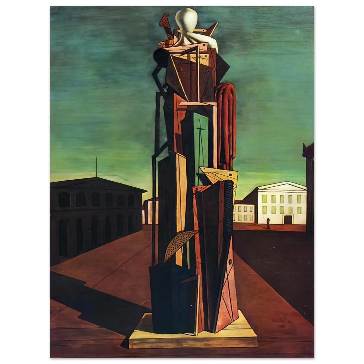 Giorgio de Chirico - THE GREAT METAPHYSICIAN 1917 Fine Art Poster - Default Title