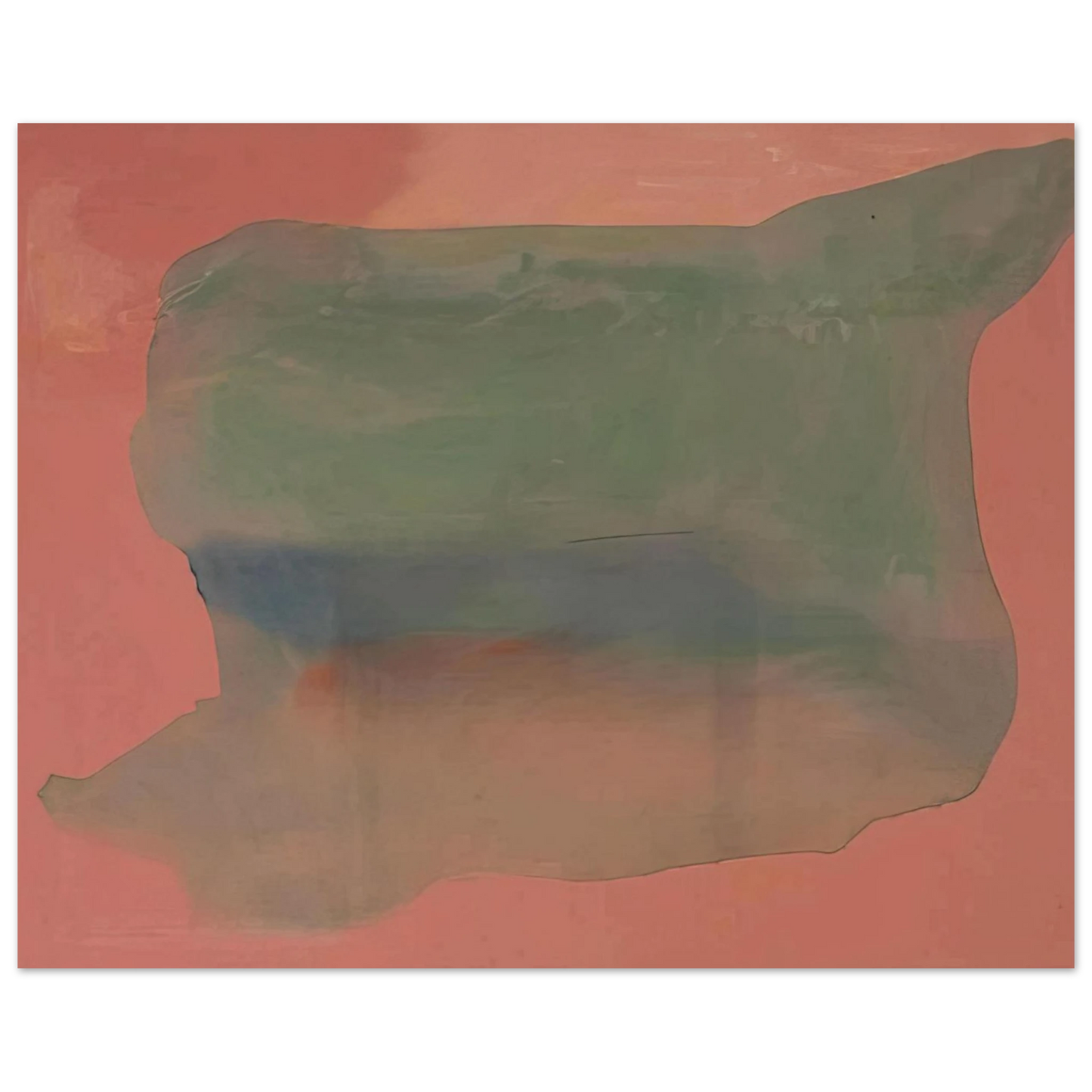 Helen Frankenthaler - Yearning - 1973 Wall art - 40x50 cm / 16x20 inches - Premium Wooden Framed Poster With Fine Art Paper - Black frame