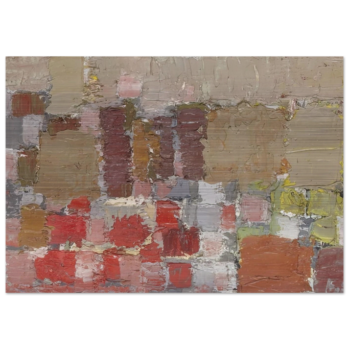 Composition - Art Informel - Nicolas de Stael Brushed Aluminum Print - 70x100 cm / 28x40 inches | Nicolas de Stael Aluminum Print | Nicolas de Stael Prints