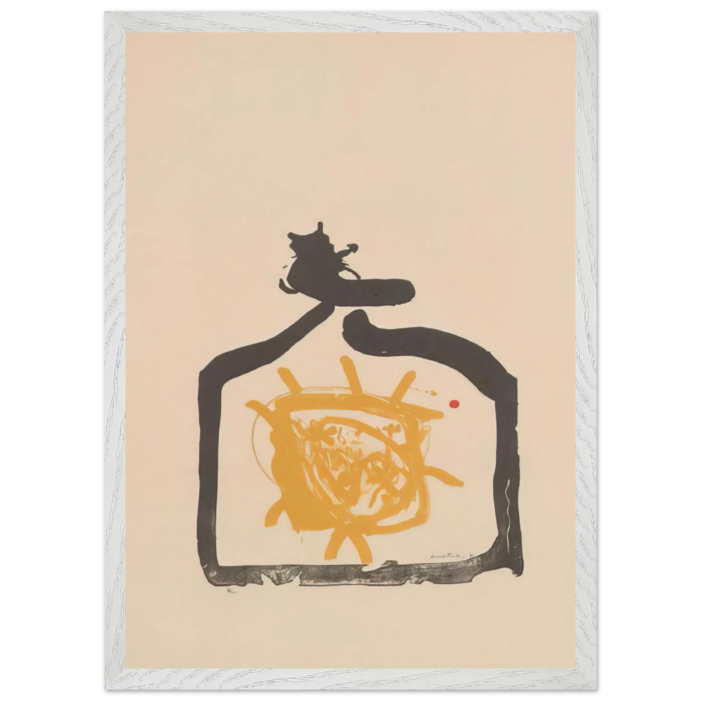 Helen Frankenthaler - May 26th Backwards - 1961 Wall art - A1 (59.4 x 84.1 cm) - Premium Wooden Framed Poster With Fine Art Paper - White frame