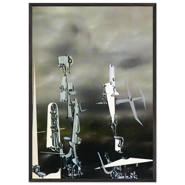 Phantoms - Yves Tanguy 70x100 cm / 28x40 inches Framed Art Print – Black Wooden Frame