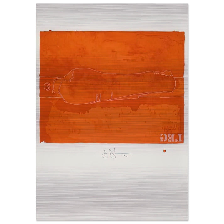 CASTS FROM UNTITLED LEG 1974 - Jasper Johns Brushed Aluminum Print - 70x100 cm / 28x40 inches | Jasper Johns Aluminum Print | Jasper Johns Prints