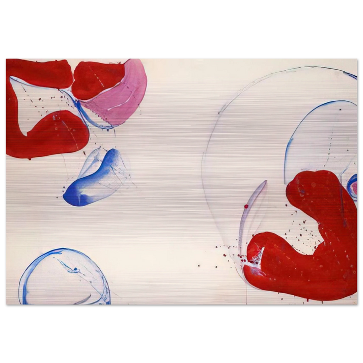Untitled SF 61-012 - Sam Francis Brushed Aluminum Print - 70x100 cm / 28x40 inches | Sam Francis Aluminum Print | Sam Francis Prints