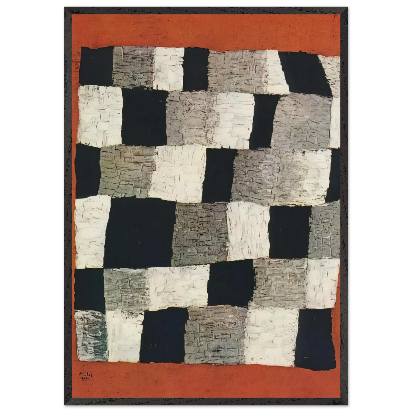 RHYTHMIC RYTHMICAL 1930 - Paul Klee Framed Art Print – Black Wooden Frame - Default Title - -Framed Art Print