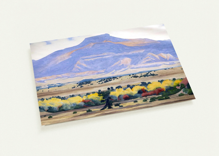 Pedernal By Georgia O'Keeffe Pack of 10 Post Cards | Georgia O'Keeffe Post Cards | A6 (10.5 x 14.8 cm) - 4.1 x 5.8 inches
