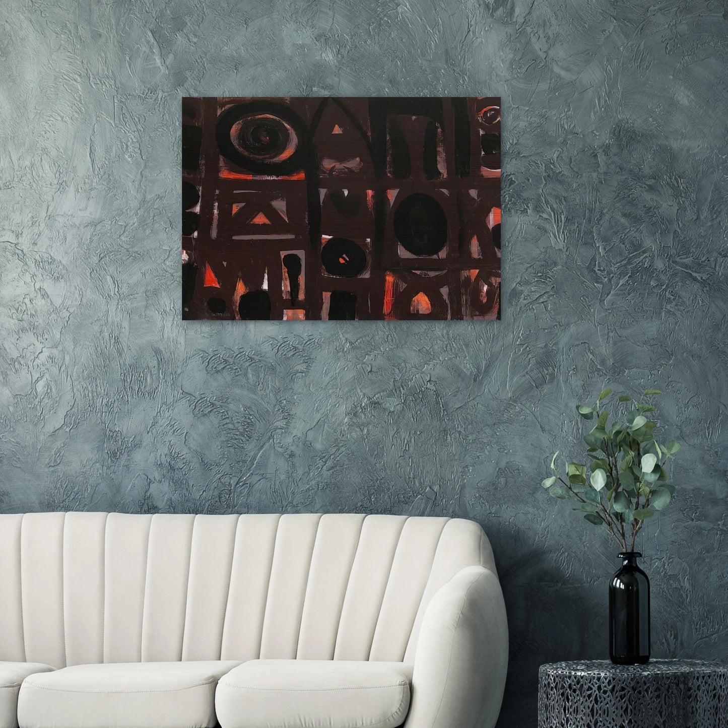 Night Forms - 1950 - Adolph Gottlieb Brushed Aluminum Print - 70x100 cm / 28x40 inches | Adolph Gottlieb Aluminum Print | Adolph Gottlieb Prints