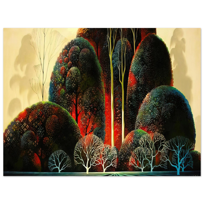 Eyvind Earle - California Orchid 75x100 cm / 30x40inches Fine Art Poster
