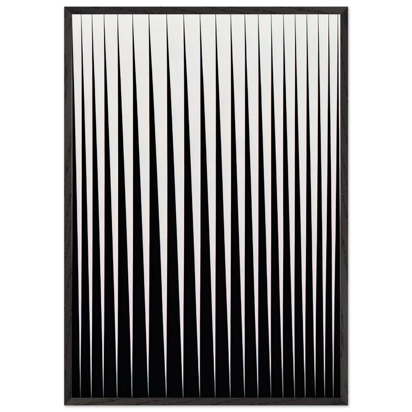 BREATHE 1966 - Bridget Riley Framed Art Print – Black Wooden Frame - Default Title - -Framed Art Print