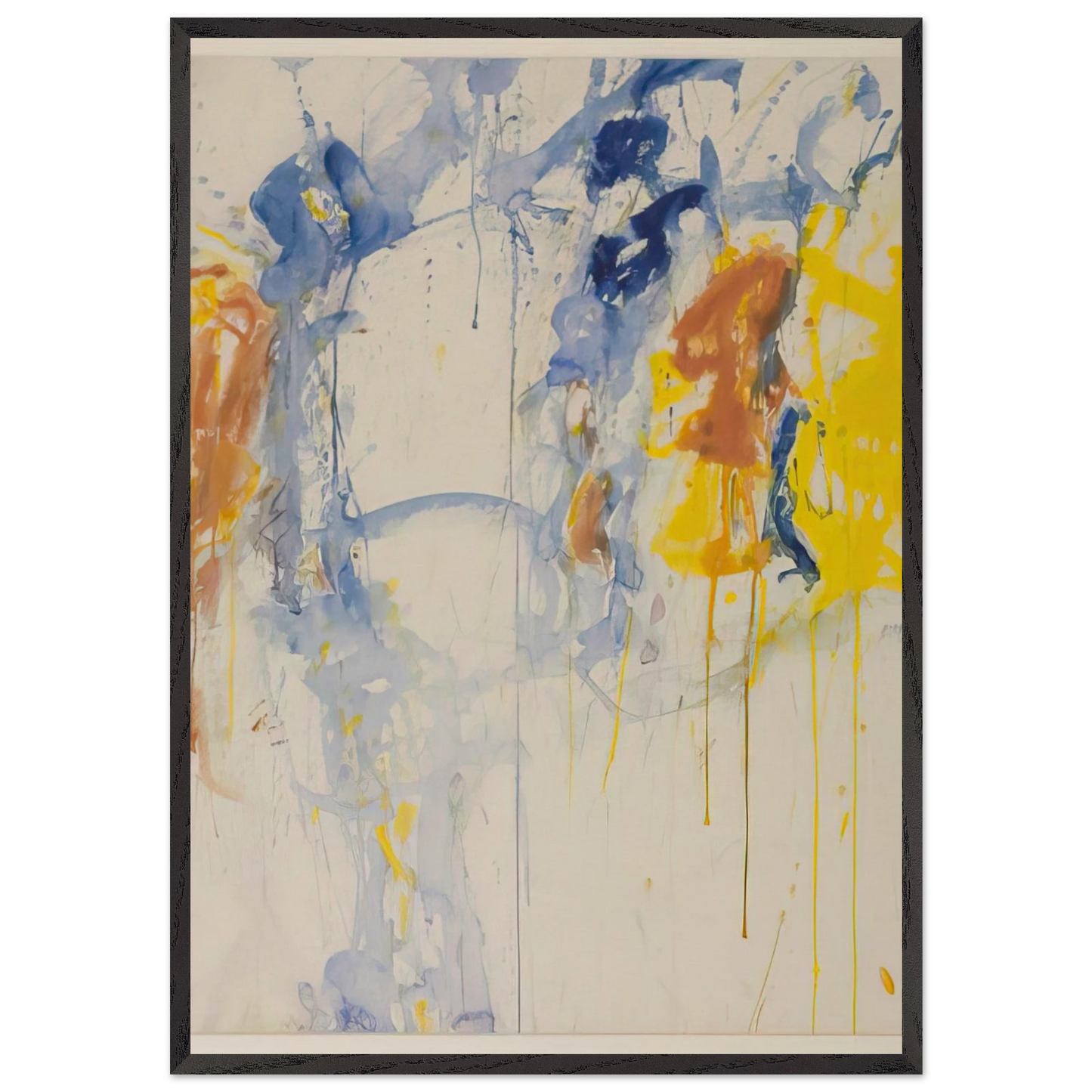 Painting - Sam Francis Framed Art Print – Black Wooden Frame - Default Title - -Framed Art Print