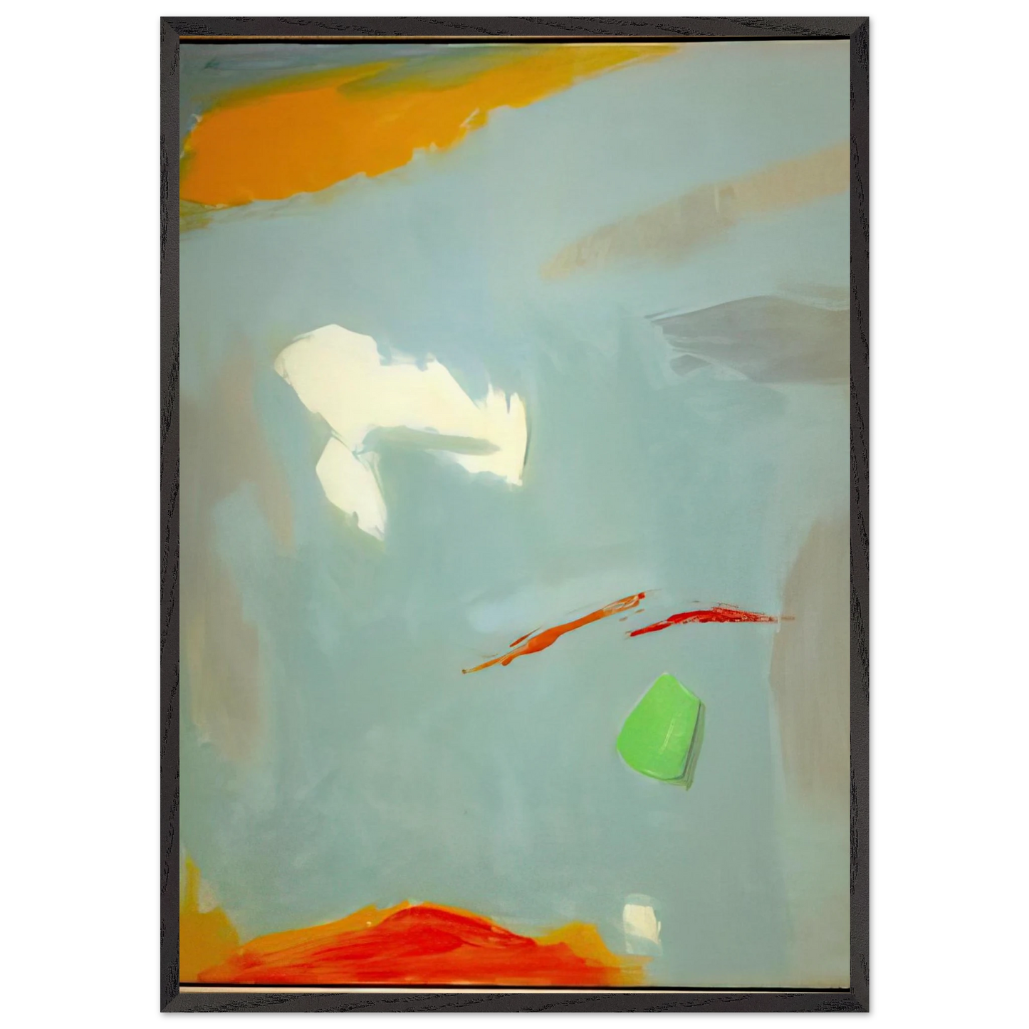 CANTO II 1995 - Esteban Vicente 70x100 cm / 28x40 inches Framed Art Print – Black Wooden Frame