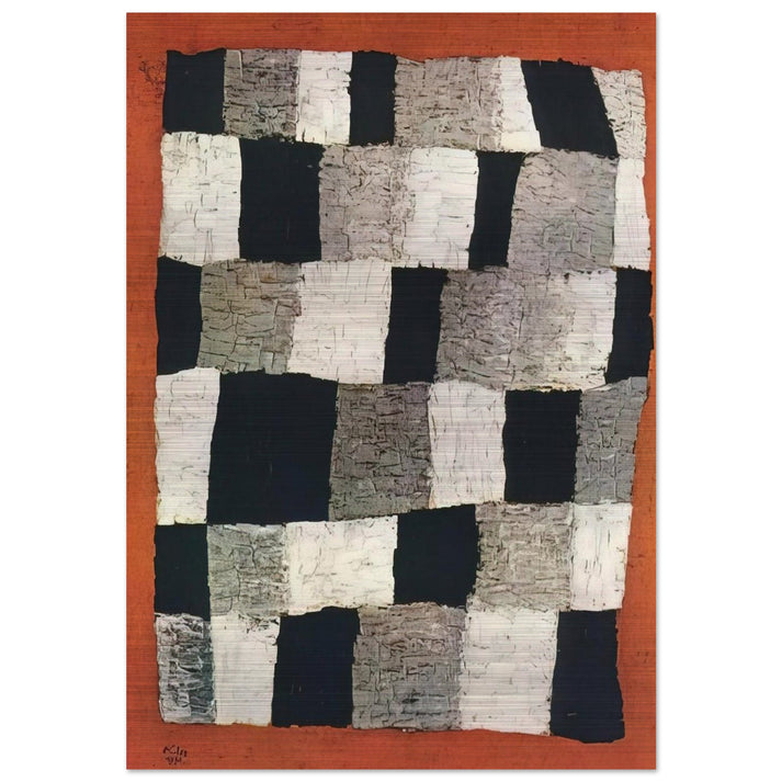 RHYTHMIC RYTHMICAL 1930 - Paul Klee Brushed Aluminum Print - 70x100 cm / 28x40 inches | Paul Klee Aluminum Print | Paul Klee Prints