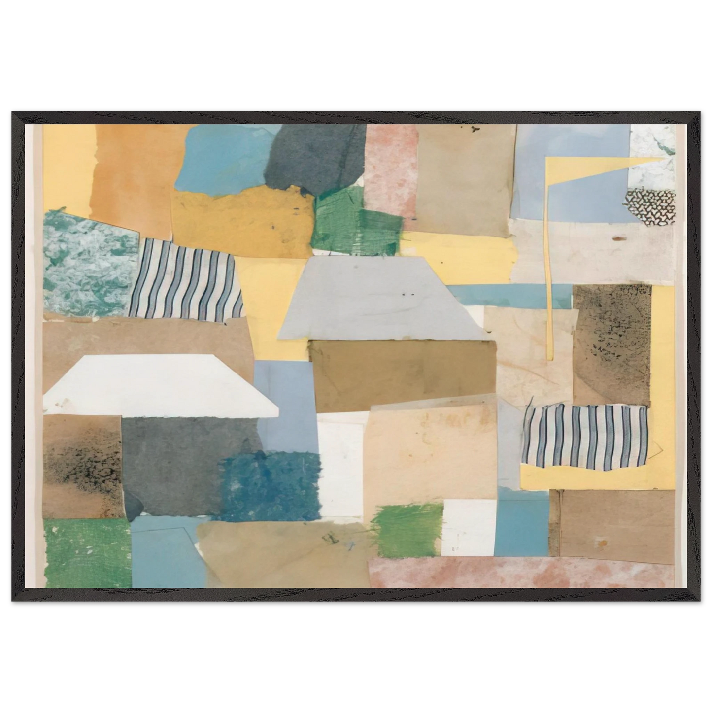 Number 653 - Abstract Expressionism - Anne Ryan 70x100 cm / 28x40 inches Framed Art Print – Black Wooden Frame