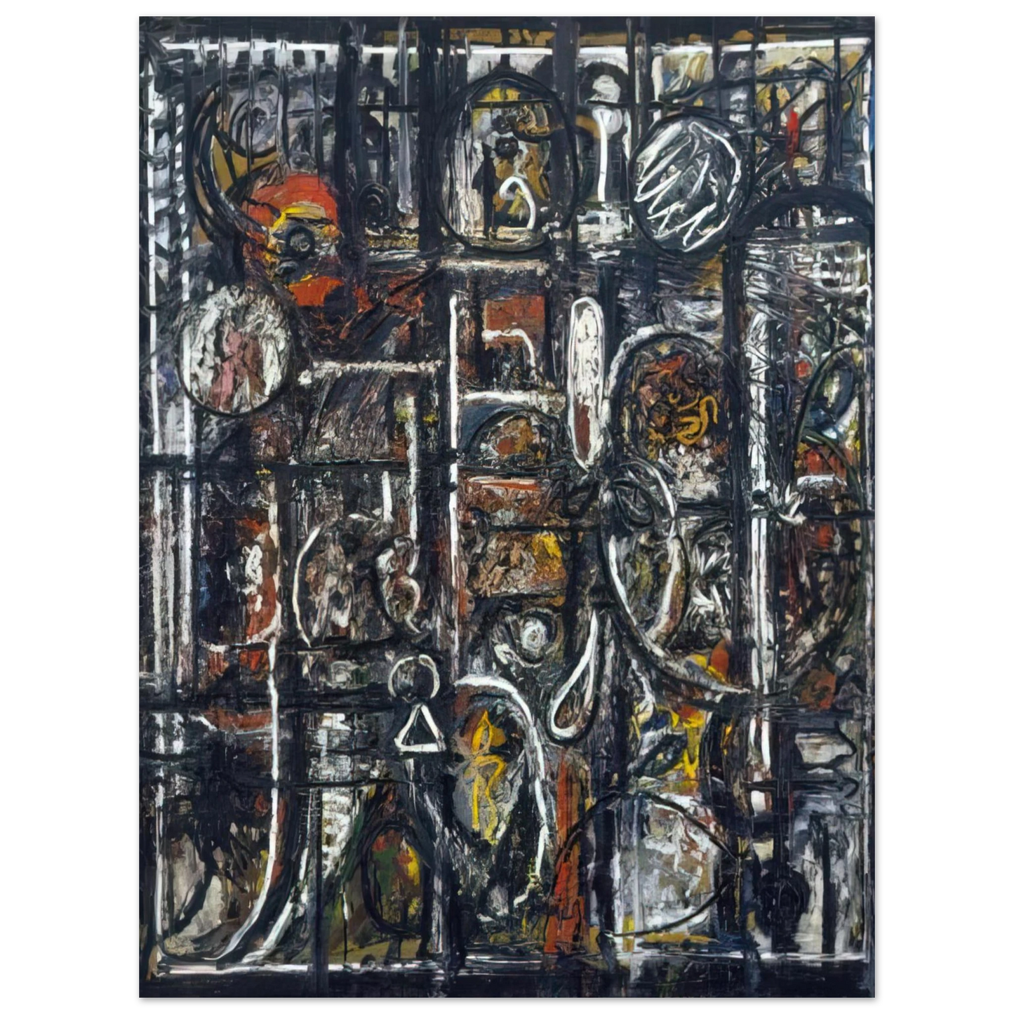 Richard Pousette-Dart - Palimpsest - 1944 Fine Art Poster - Default Title