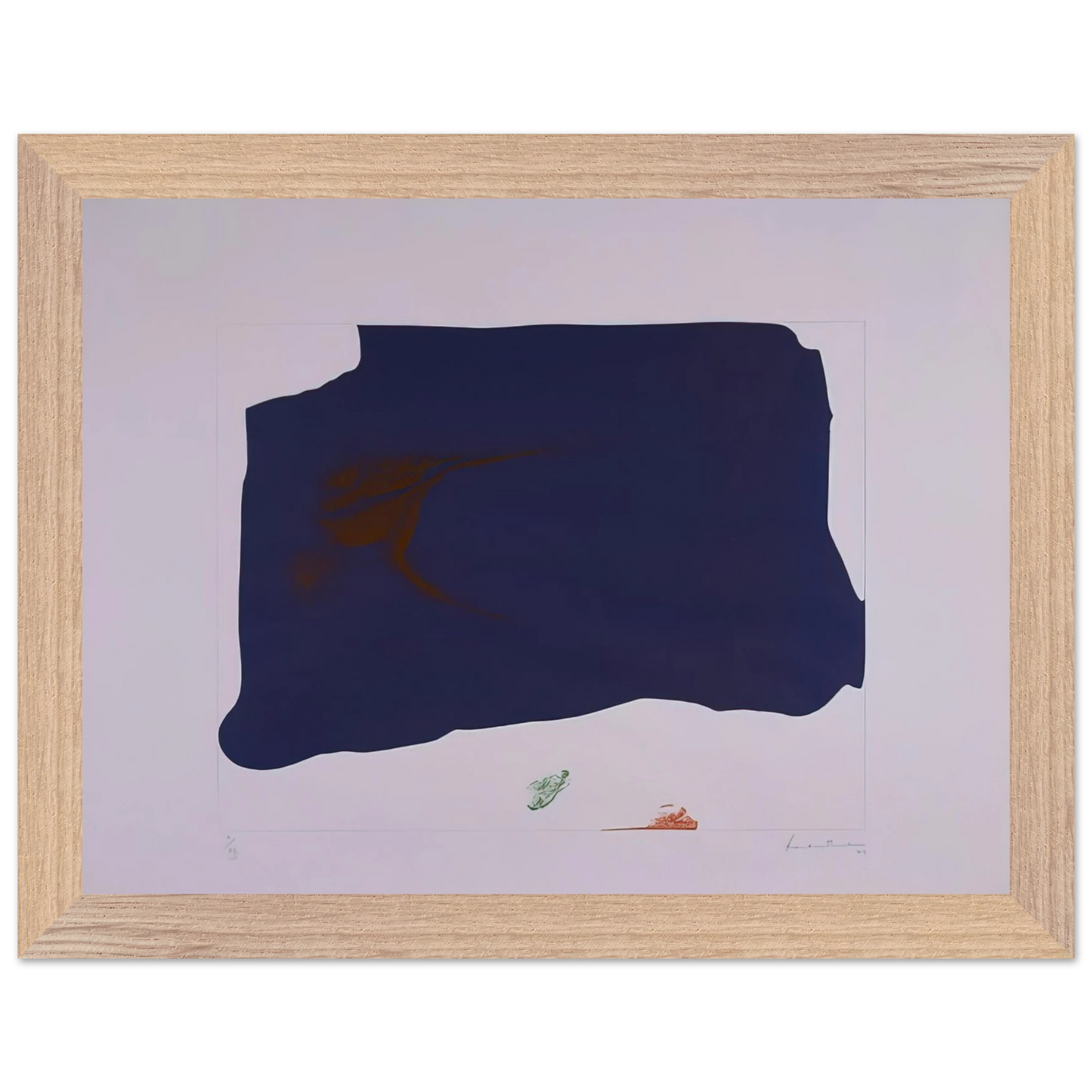 Helen Frankenthaler - Variation II on Mauve Corner - 1969 Wall art - 60x80 cm / 24x32 inches - Fine Art Poster - -