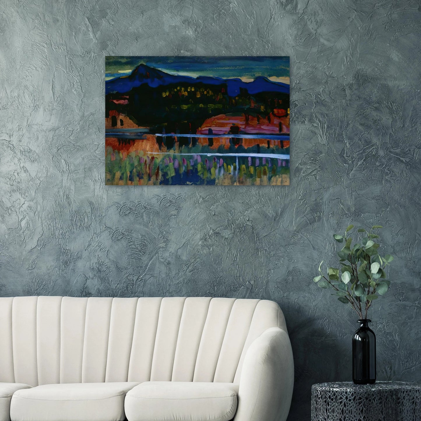 MURNAU AM STAFFELSEE 1908 - Wassily Kandinsky Brushed Aluminum Print - 70x100 cm / 28x40 inches | Wassily Kandinsky Aluminum Print | Wassily Kandinsky Prints
