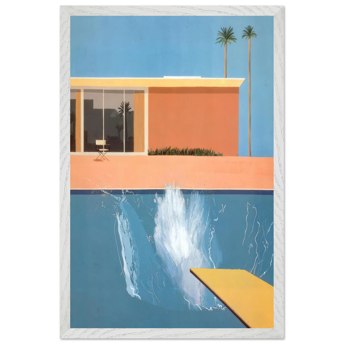 David Hockney - David Hockney Wall art - A1 (59.4 x 84.1 cm) - Premium Wooden Framed Poster With Fine Art Paper - Wood frame