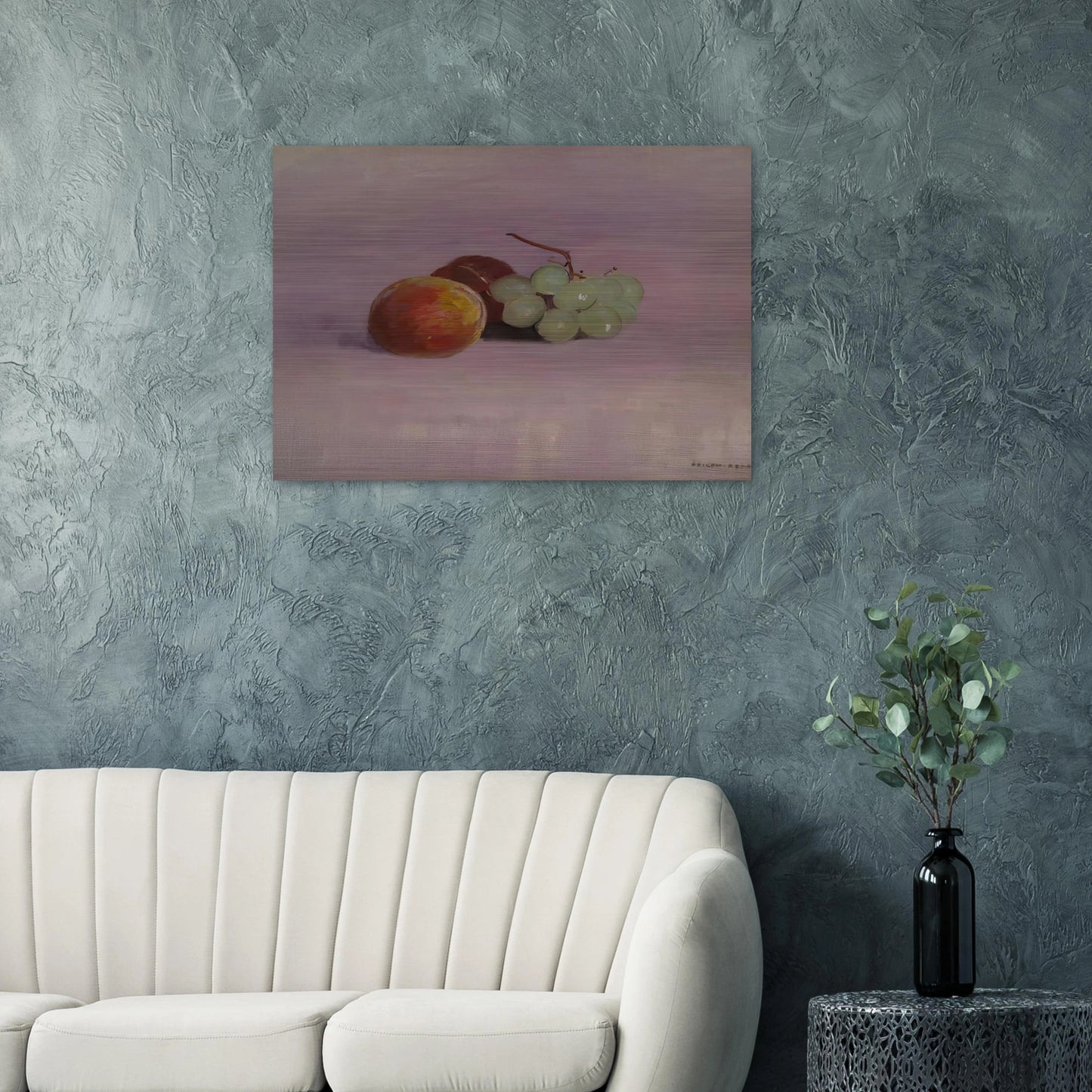 STILL LIFE - Odilon Redon Brushed Aluminum Print - 70x100 cm / 28x40 inches | Odilon Redon Aluminum Print | Odilon Redon Prints