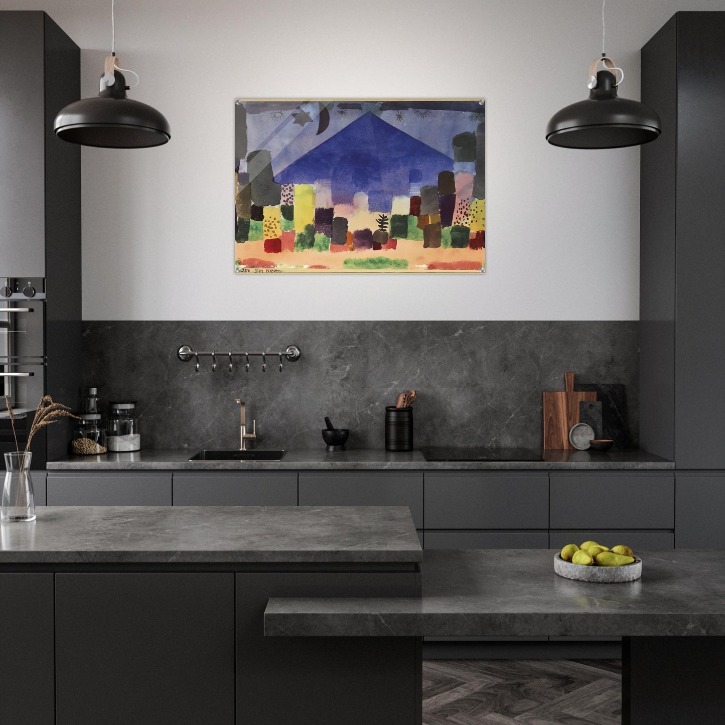 MOUNT NIESEN 1915 - Paul Klee Acrylic Print - 70x100 cm / 28x40″ inches