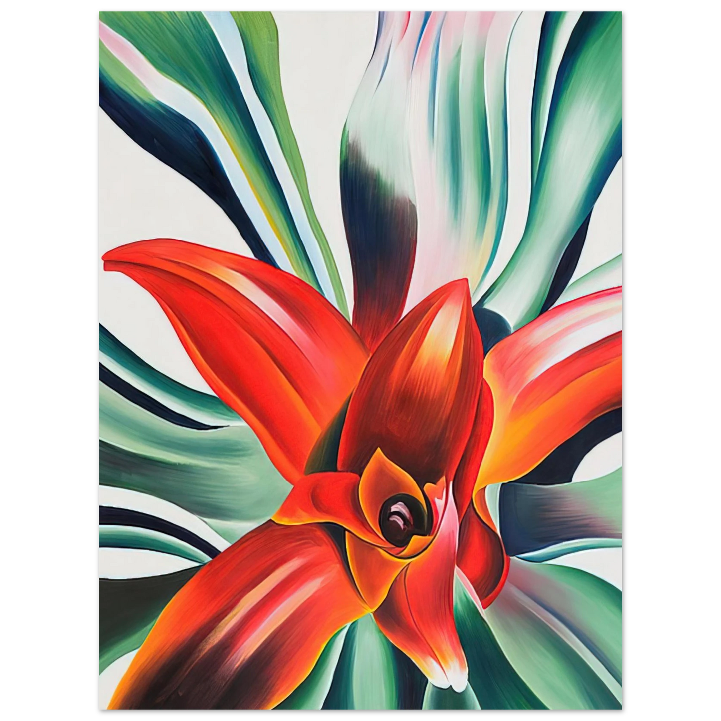 Georgia O'Keeffe - Leaves of a Plant Fine Art Poster - 13x18 cm / 5x7 inches