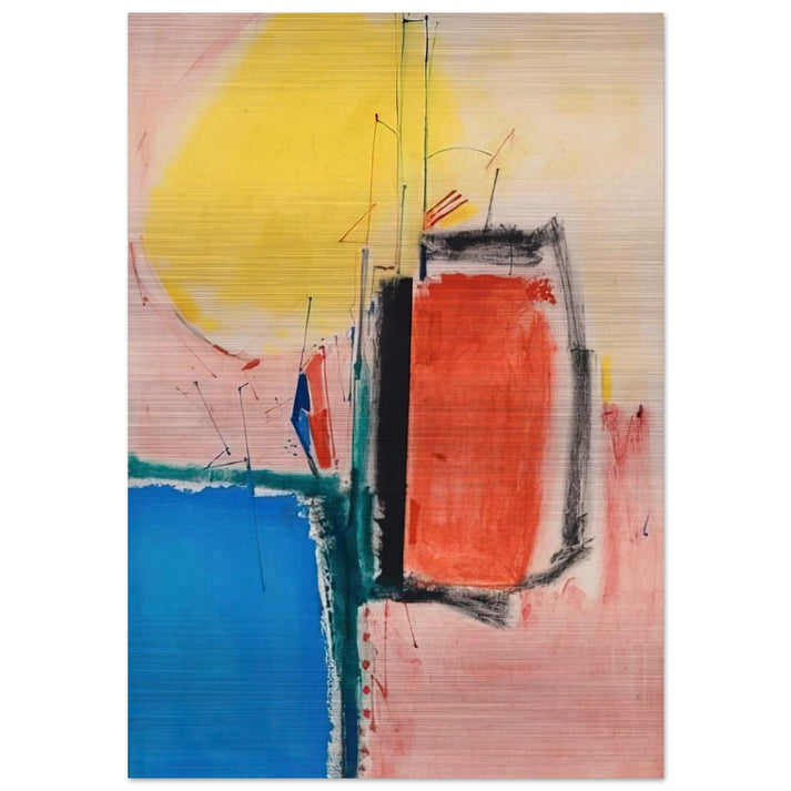 Composition No. 1 - Hans Hofmann Brushed Aluminum Print - 70x100 cm / 28x40 inches | Hans Hofmann Aluminum Print | Hans Hofmann Prints