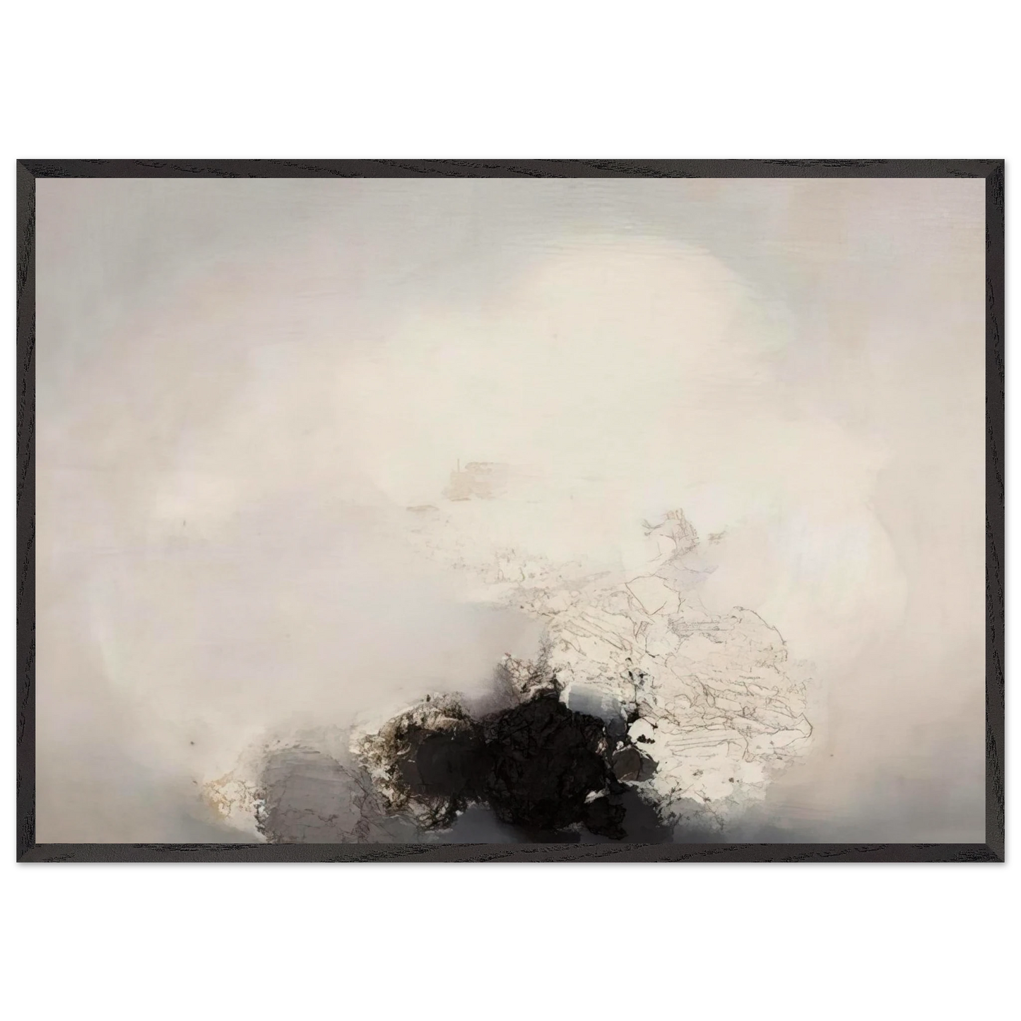 N MERO 148 1959 - Luis Feito 70x100 cm / 28x40 inches Framed Art Print – Black Wooden Frame