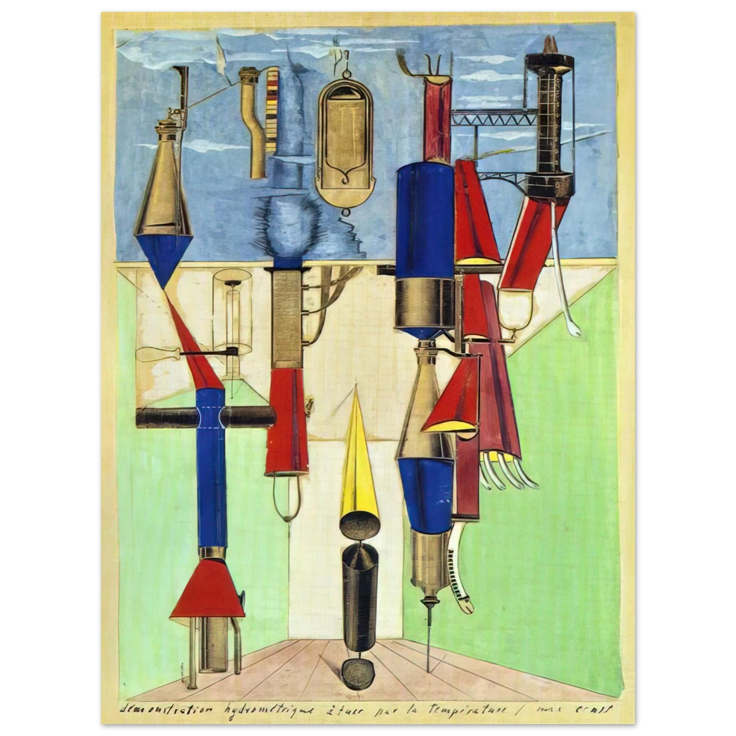 Max Ernst - Hydrometric Demonstration Fine Art Poster - Default Title