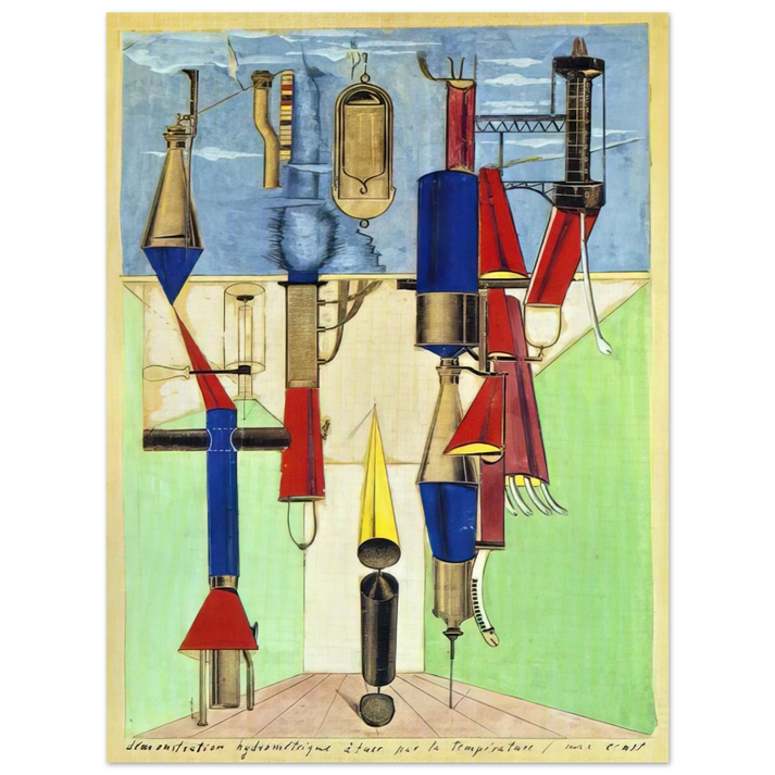 Max Ernst - Hydrometric Demonstration 75x100 cm / 30x40inches Fine Art Poster