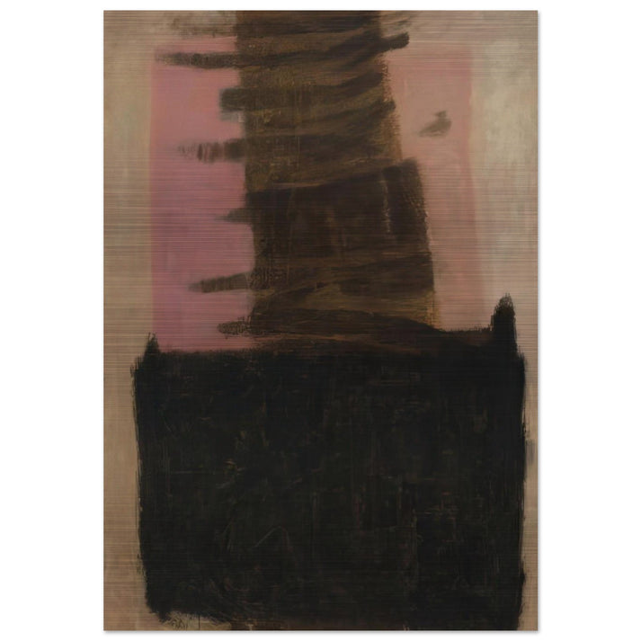 Composition in Black Ochre - 1957 - Adja Yunkers Brushed Aluminum Print - 70x100 cm / 28x40 inches | Adja Yunkers Aluminum Print | Adja Yunkers Prints