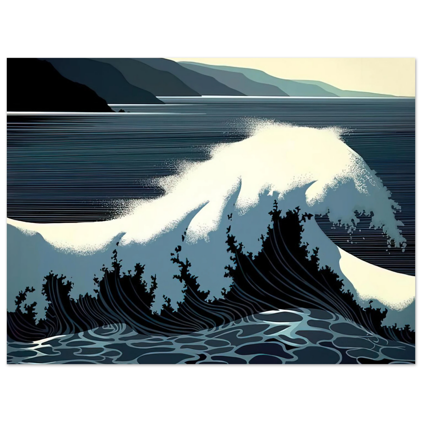 Eyvind Earle - A Sounding of Surf Fine Art Poster - Default Title