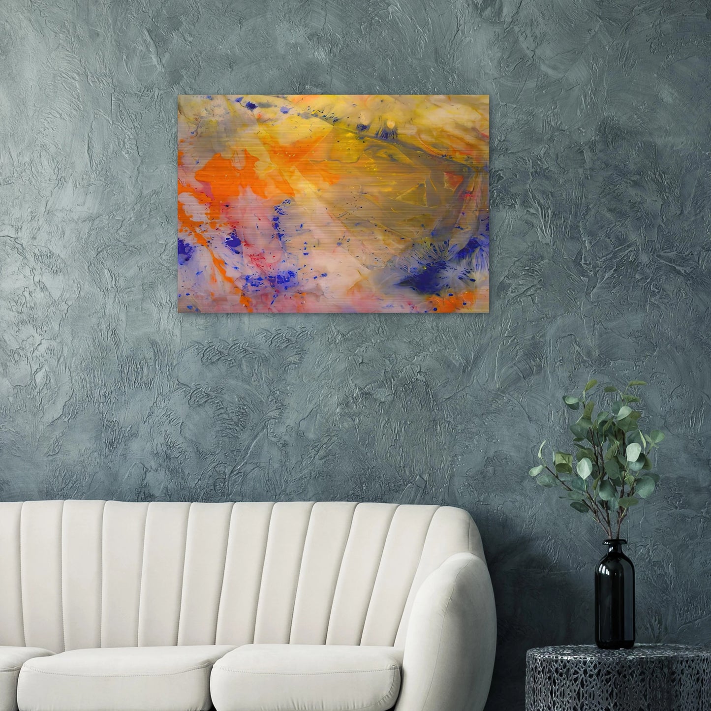 A Spring Thaw - Sam Gilliam Brushed Aluminum Print - 70x100 cm / 28x40 inches | Sam Gilliam Aluminum Print | Sam Gilliam Prints